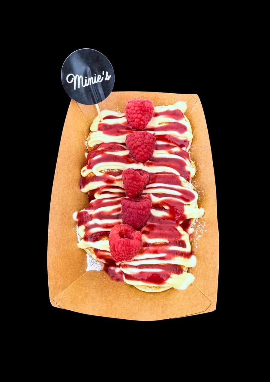 Mini lívanečky malinové – Bílá čokoláda, malinové pyré a čerstvé maliny