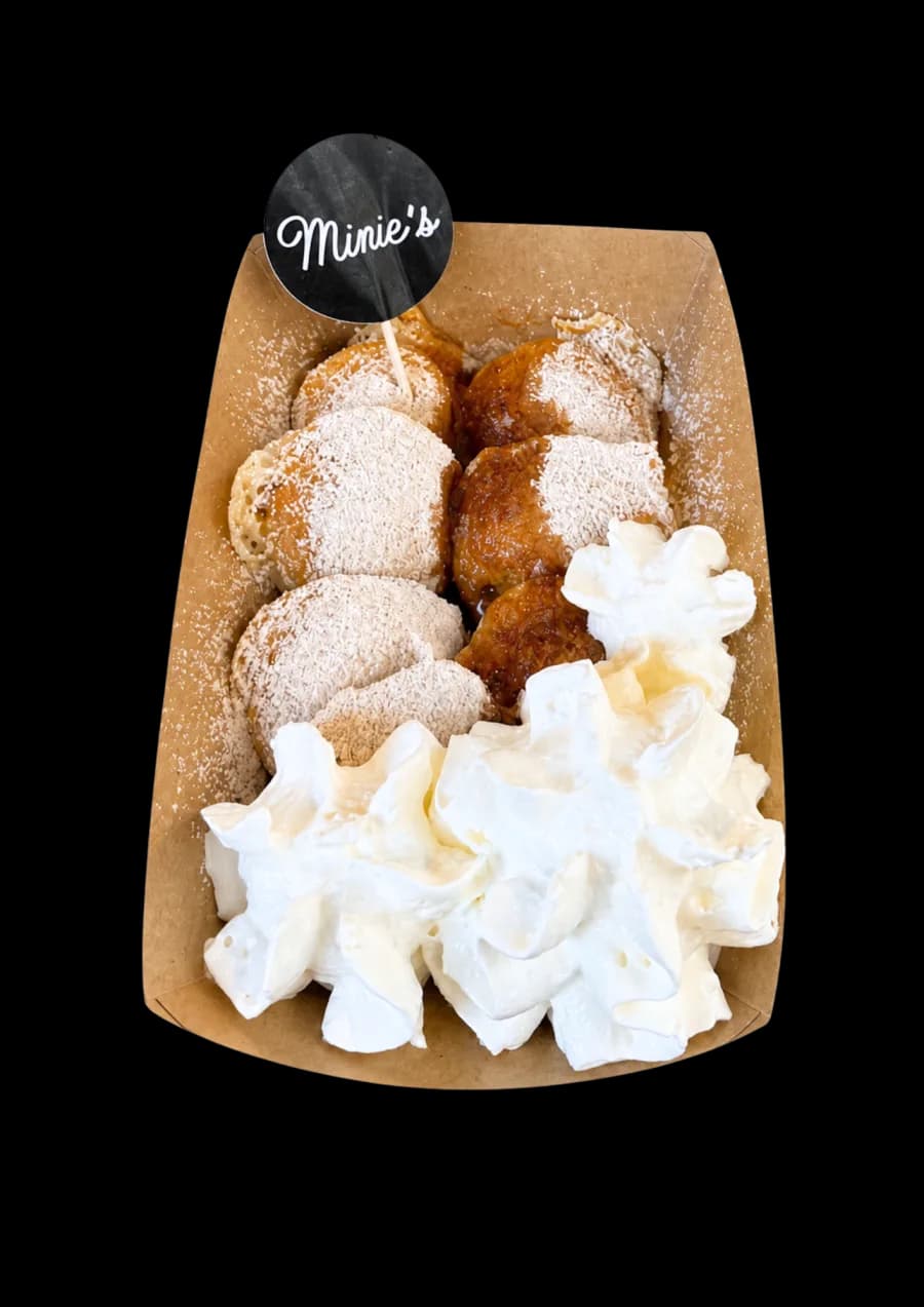 Mini lívanečky tradiční – Máslo, cukr, skořice a šlehačka